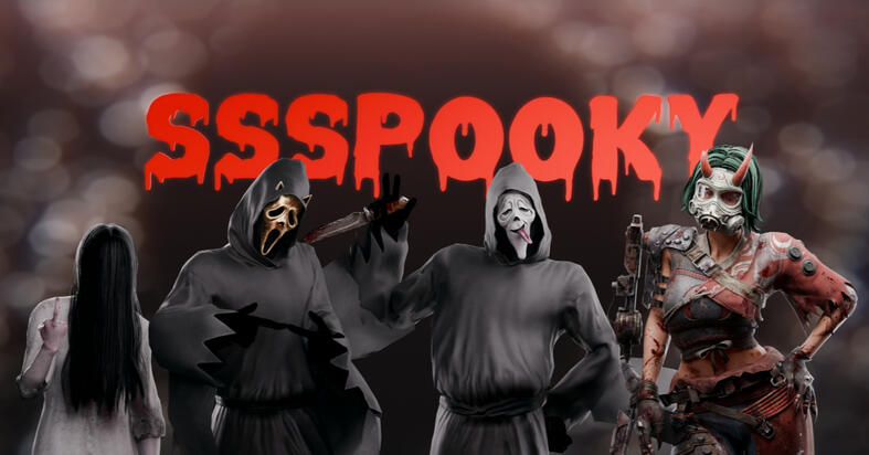 Simple Background (Simple volumetric lighting) (+3 Characters)