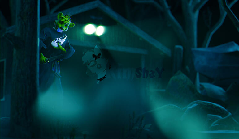 $40 (Complex scene was built with scenebuild, models already made by others. Ghostface knife, mask, and cloak ported from Dead by Daylight to Blender by me. Focuses on everything in the picture)